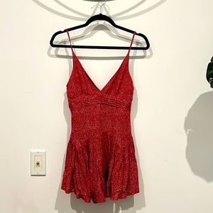 Princess Polly red spotted romper